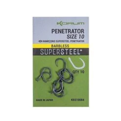 HAMECON CARPE KORUM PENETRATOR HOOK BARBLESS - PAR 10