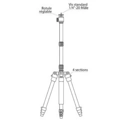 TRÉPIED OPTIONNEL DEEPER POUR FIXATION AMPLIFICATEUR WIFI ET SMARTPHONE -Promos Silence Peche Boutique trepied optionnel deeper pour fixation amplificateur wifi et smartphone z 2532 253230 3